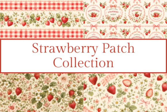 Download Strawberry Patch Watercolor Clipart - Premium Resources