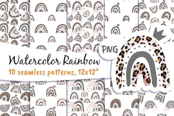 Download Rainbow Leopard Skin Digital Paper - Digital paper Collection