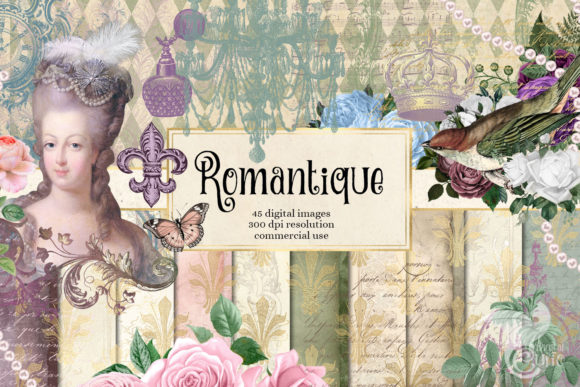 Download Romantique Digital Scrapbook Kit - Digital scrapbook Collection